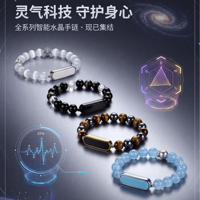 Crystal Bloom Smart Bracelets with Pulse Oximeter and Heart Rate Monitor Vista