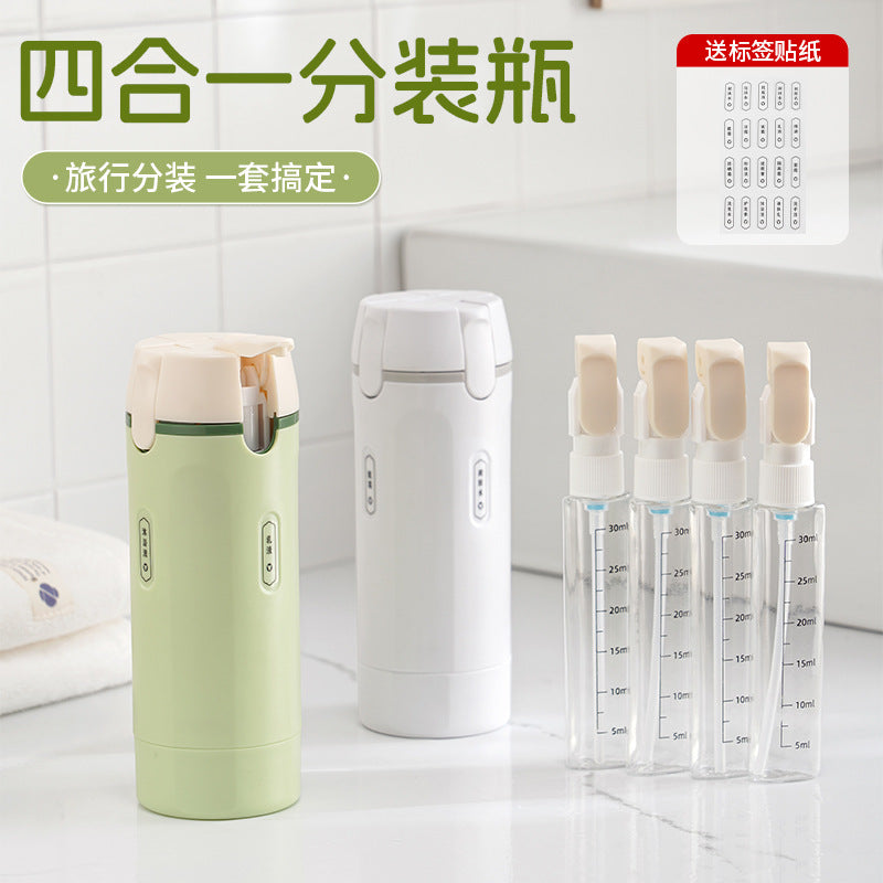 Cutie Quattro 4-In-1 Refillable Travel Dispenser Vista