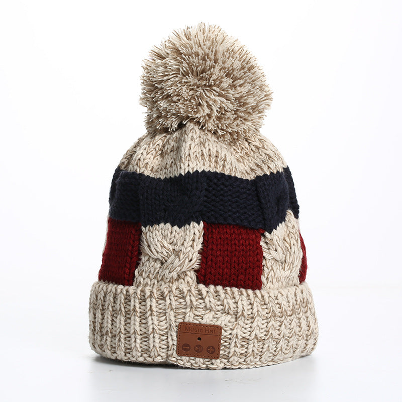 Rhythm Frost Knit Fleece-Lined Beanie With Headphones Vista