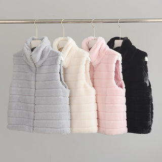 Velvety Winter Faux Fur Vest Jacket Vista