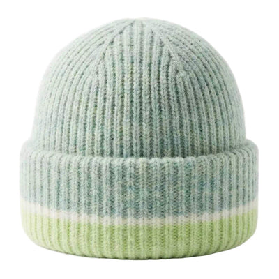 Solstice Stripe Beanie, Colorblocked Knit Winter Hat for Women Vista