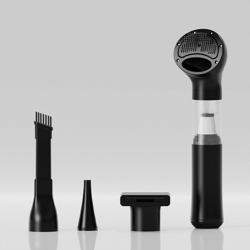 Compact Clean 4-in-1 Handheld Vacuum Pet Grooming and Dirt Remover with 3 Speeds & LCD Vista