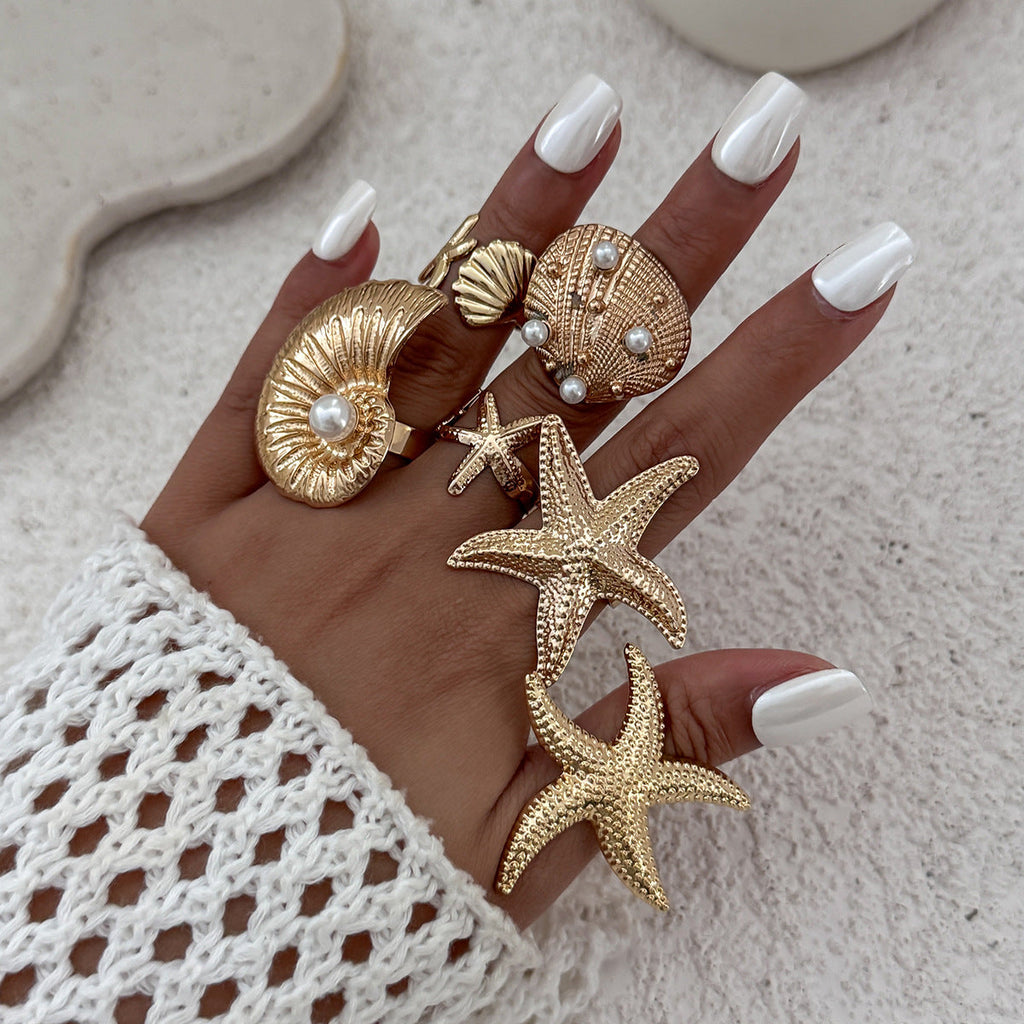 Ocean Muse Shoreline Treasures Ring Set Vista