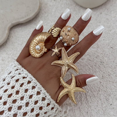 Ocean Muse Shoreline Treasures Ring Set Vista