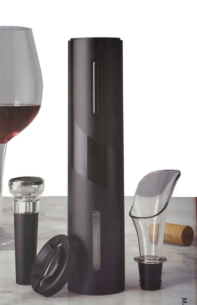 Wine And Dine Auto Powered Wine Set Uncork, Pour And Preserve Vista Shops