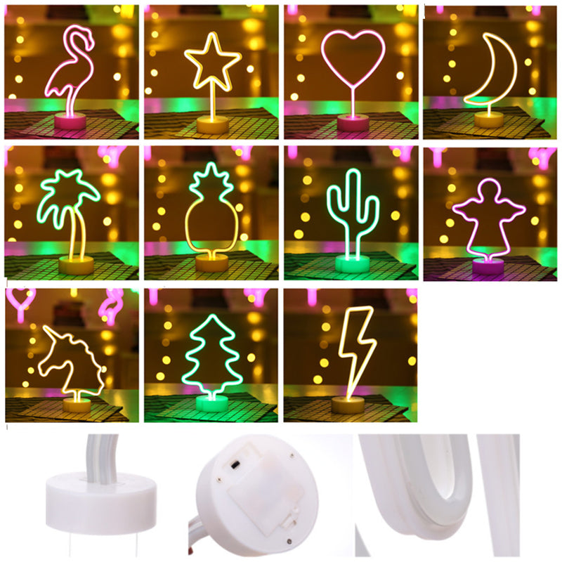 Tropical Nights Neon Deco Lights With Remote Control Vista Shops