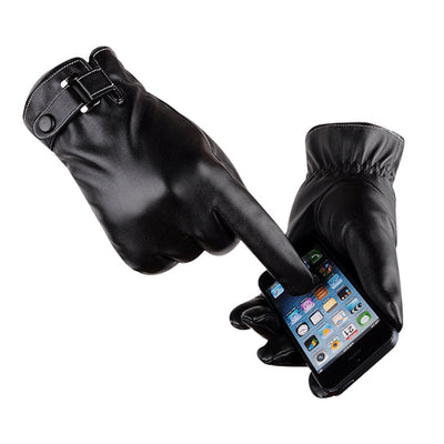 Autumn Warmth Stylish Vegan Leather Touch Smart Gloves Vista Shops