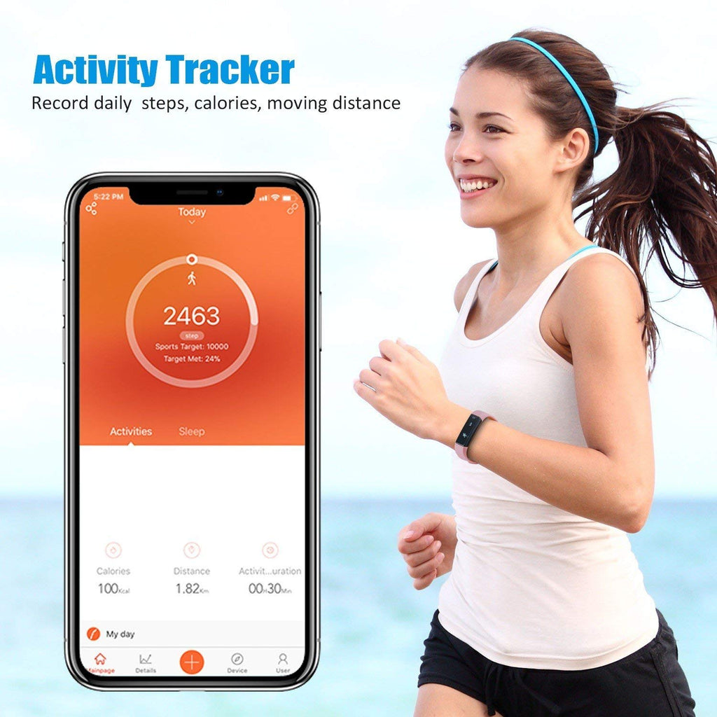 SmartFit Slim Activity Tracker And Monitor Smart Watch With FREE Extra Band Vista Shops