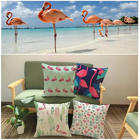 Fabulous Flamingos Cushion Covers Vista Shops
