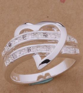 Love Potion Heart Ring With Crystal Band Vista Shops