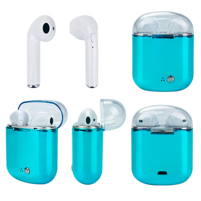 Clear Top Dual Chamber Wireless Bluetooth Earphones With Charging Box Vista Shops