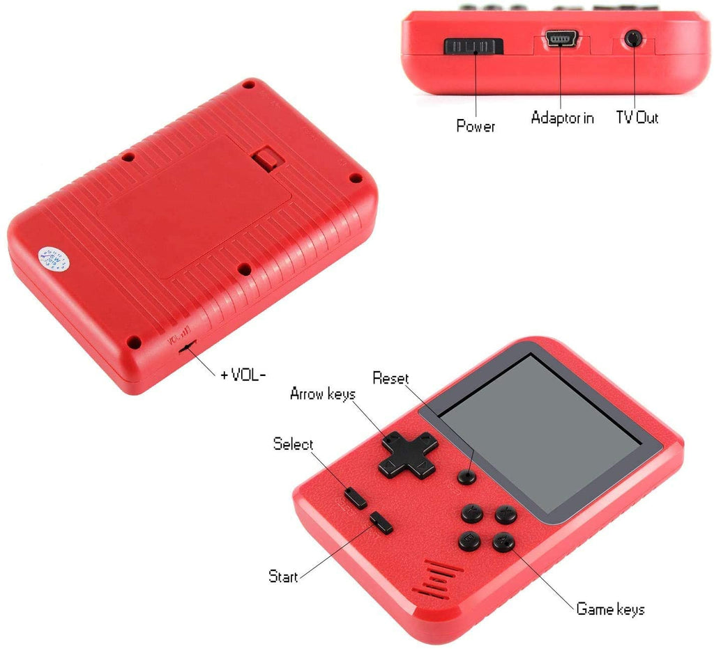 Portable Game Pad With 400 Games Included + Additional Player Controller Vista Shops