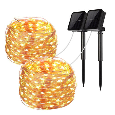 Mini Fiery 100 Lights Shine Like Firebugs With Solar Power 2/ Pak Vista Shops