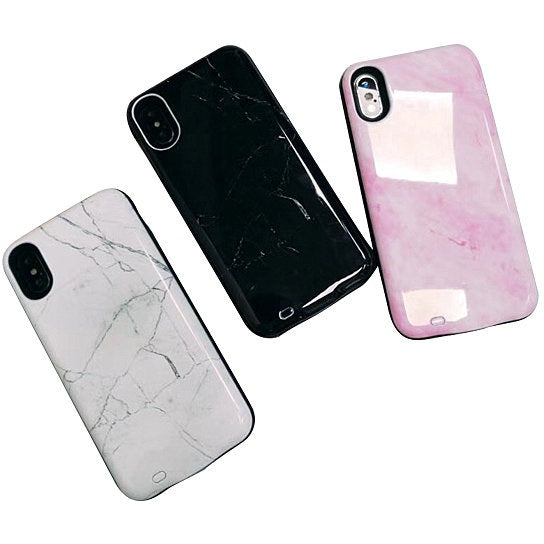 Marbelous iPhone Case Charger W/ Power Bank In 3 Shades Vista Shops