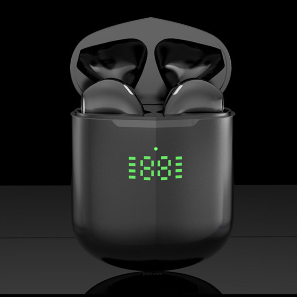 Led Earpods Bluetooth Earpods with LED Indicator And Wireless Charging Pad – VistaShops