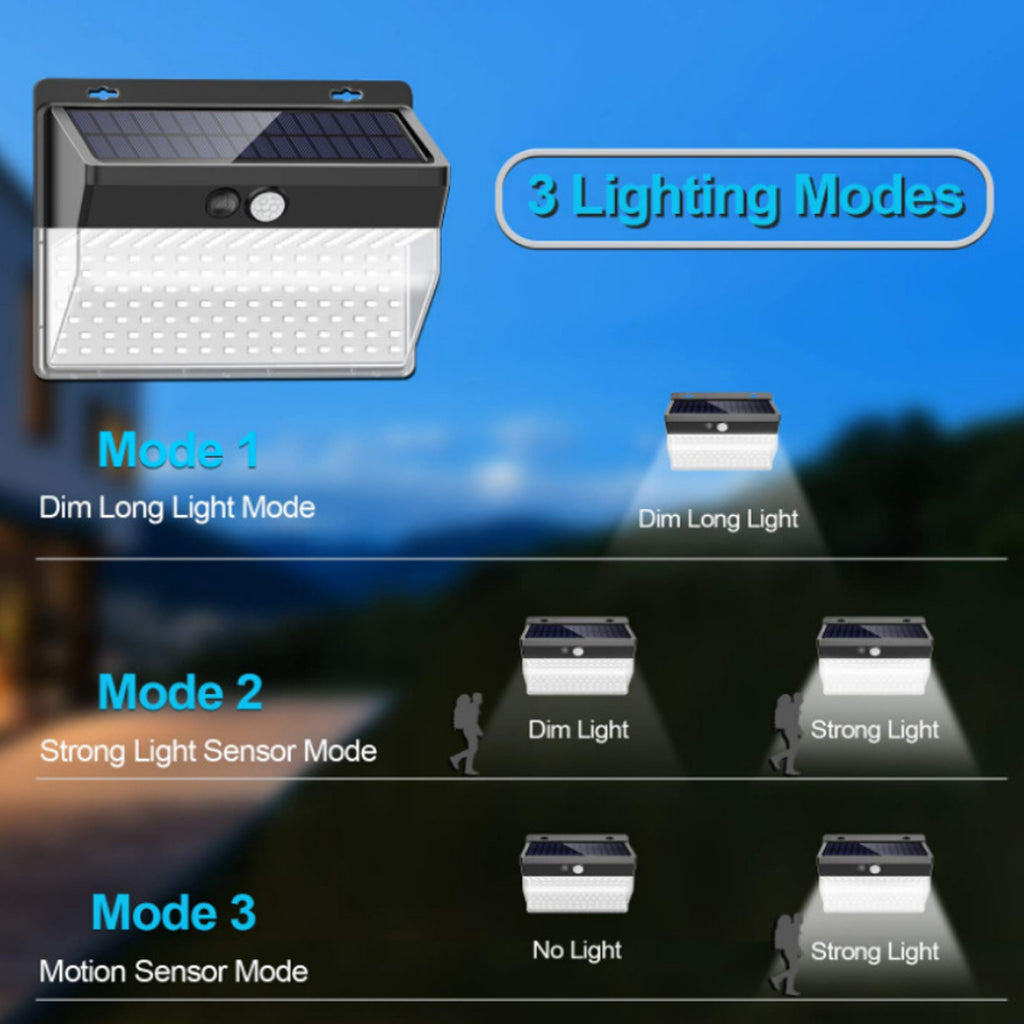 Lumina 206 LED Cluster Lights With Solar Power And Motion Sensor - 2/pack Vista Shops