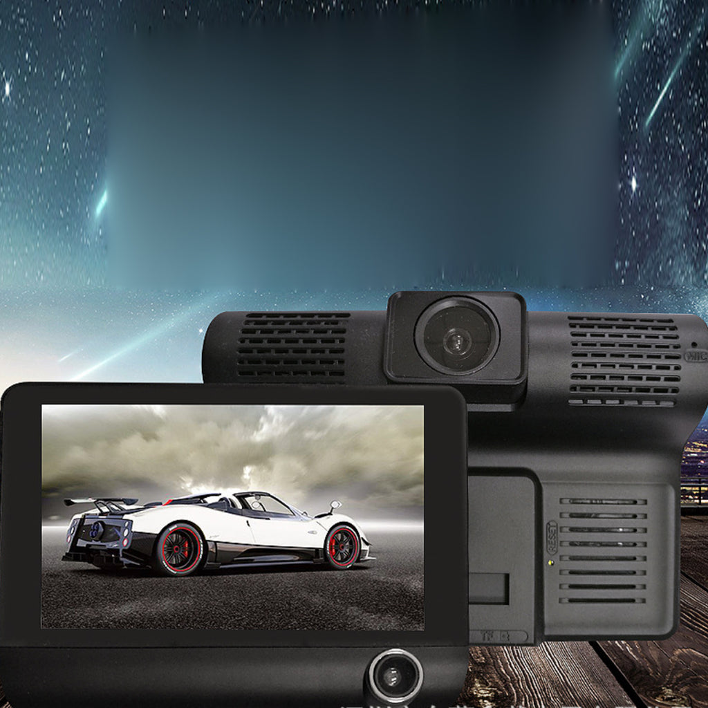 Safe Drive Dual Camera Car Dash Cam With Large Screen Vista Shops