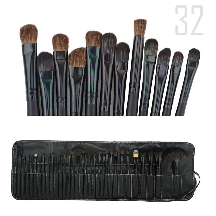 Sculptor 32 Piece High Quality Wooden Makeup Brush Set Vista Shops