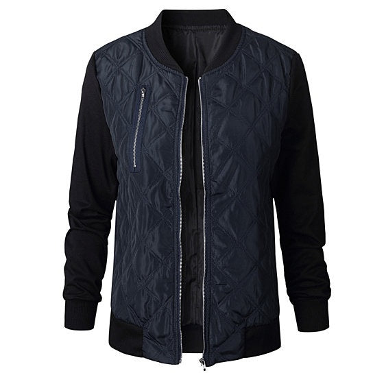 Chic Babe Bomber Jacket In Quilted Satin Vista Shops