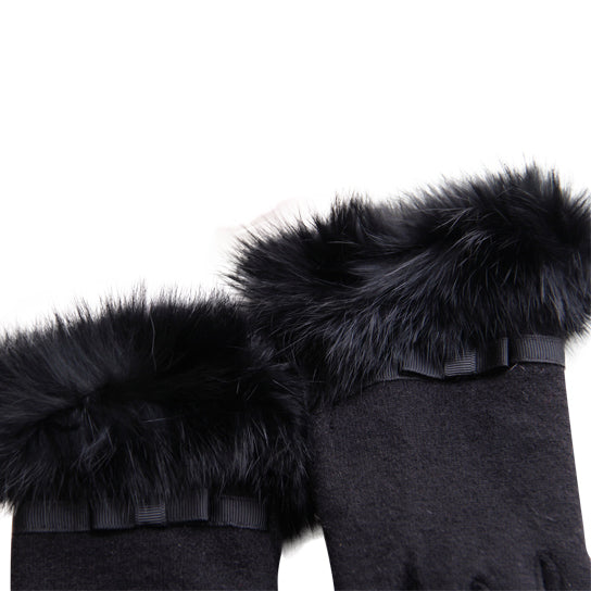 Kitten Mittens Faux Fur Lining Touch Smart Gloves Vista Shops