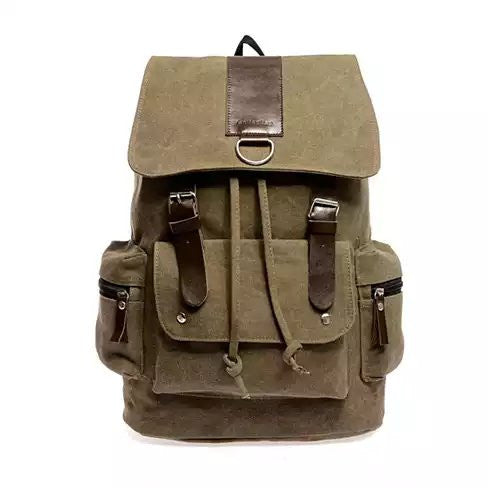 Back To Campus Canvas Backpack In 4 Colors Vista Shops