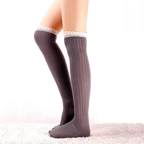 Crochet Cuteness Knee High Socks Vista Shops