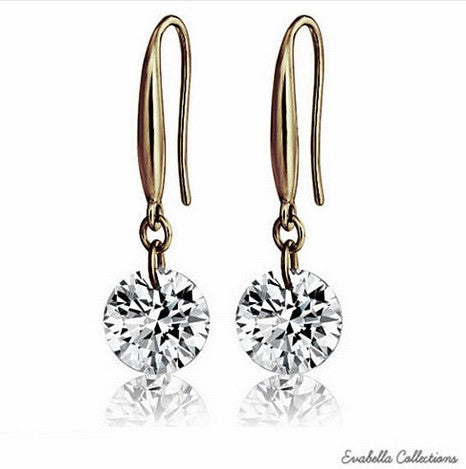 Diamonds In The Sky in sizes S/M/L with 14 kt Gold Bond on a Sterling Silver hook earrings Vista Shops