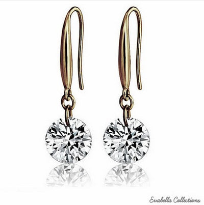 Diamonds In The Sky in sizes S/M/L with 14 kt Gold Bond on a Sterling Silver hook earrings Vista Shops