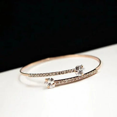 Heart and Soul Diamond Crystal Hearts Bracelet Vista Shops