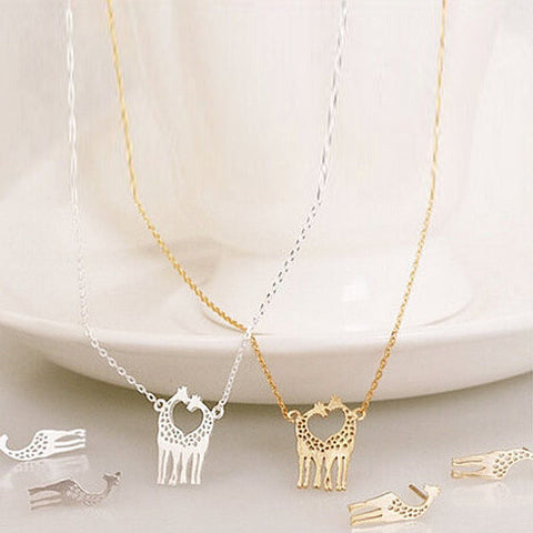 LOVE IS TALL Giraffe Love Necklace And Earrings Set of 3 Vista Shops