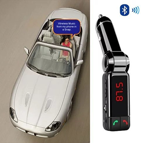 NEW Car FM Music Broadcaster with Bluetooth and Car Charger Vista Shops