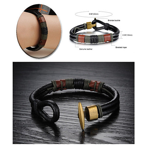 RODEO Olive Genuine Leather Bracelet Vista Shops