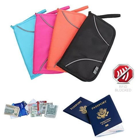 SAFE JOURNEY RFID BLOCKER Passport and Credit Card Protector Wallet ...