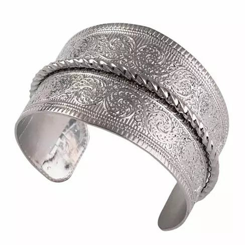 SURFINA Surf The Waves Silver Cuff Bracelet Vista Shops