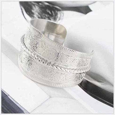 SURFINA Surf The Waves Silver Cuff Bracelet Vista Shops