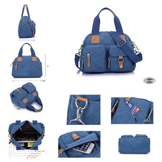 Savvy Cargo mini Canvas Bag by Journey Collection Vista Shops