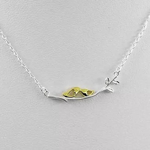 Sealed With A Kiss Bird Necklace in Sterling Silver 925 Vista Shops