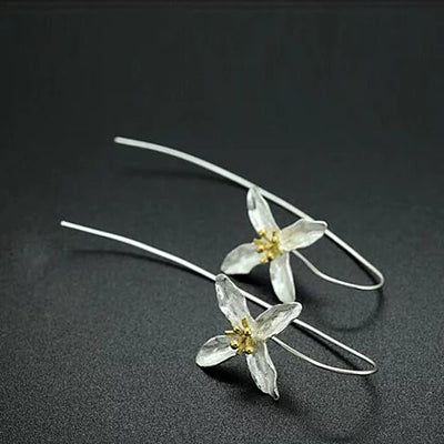 Straight from the Valley Amazing Flower Earrings made in Sterling Silver Vista Shops