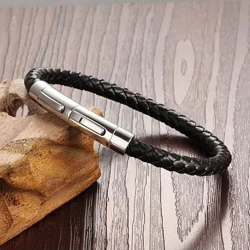 VERGO Versatile Genuine Leather Bracelet With Magnetic Closure For Men And Women Vista Shops