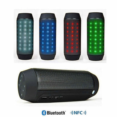 Bluetooth NFC Rainbow LED Lights and Music Speaker with FM Radio Vista Shops
