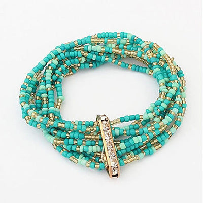 Bohemian Bead Bracelet in Springy Colors Vista Shops