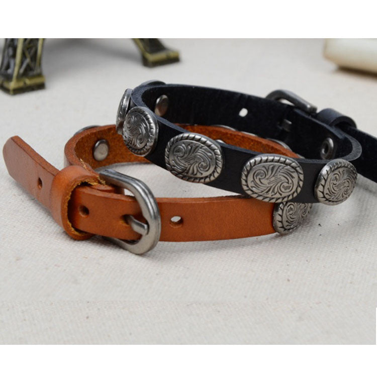 WRANGLER Vintage Look Genuine Leather Bracelet Vista Shops