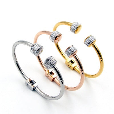 Rio Pave Rhinestone Bracelet In 3 Tones Vista Shops