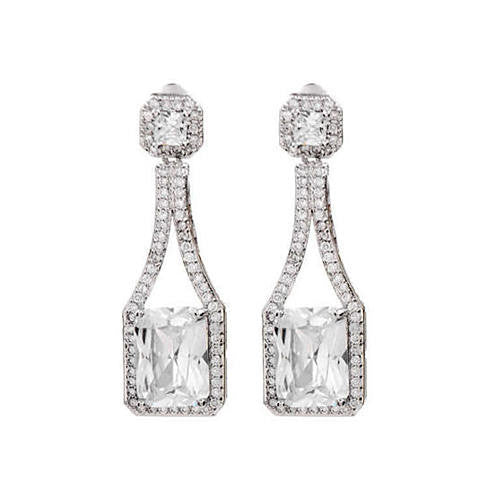 Love At First Glance Diamond Crystal Bridal Earrings Vista Shops