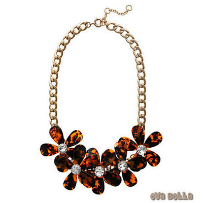 Flowers in Bloom - Our Tortoise Shell color Necklace - Get the matching Bracelet too Vista Shops