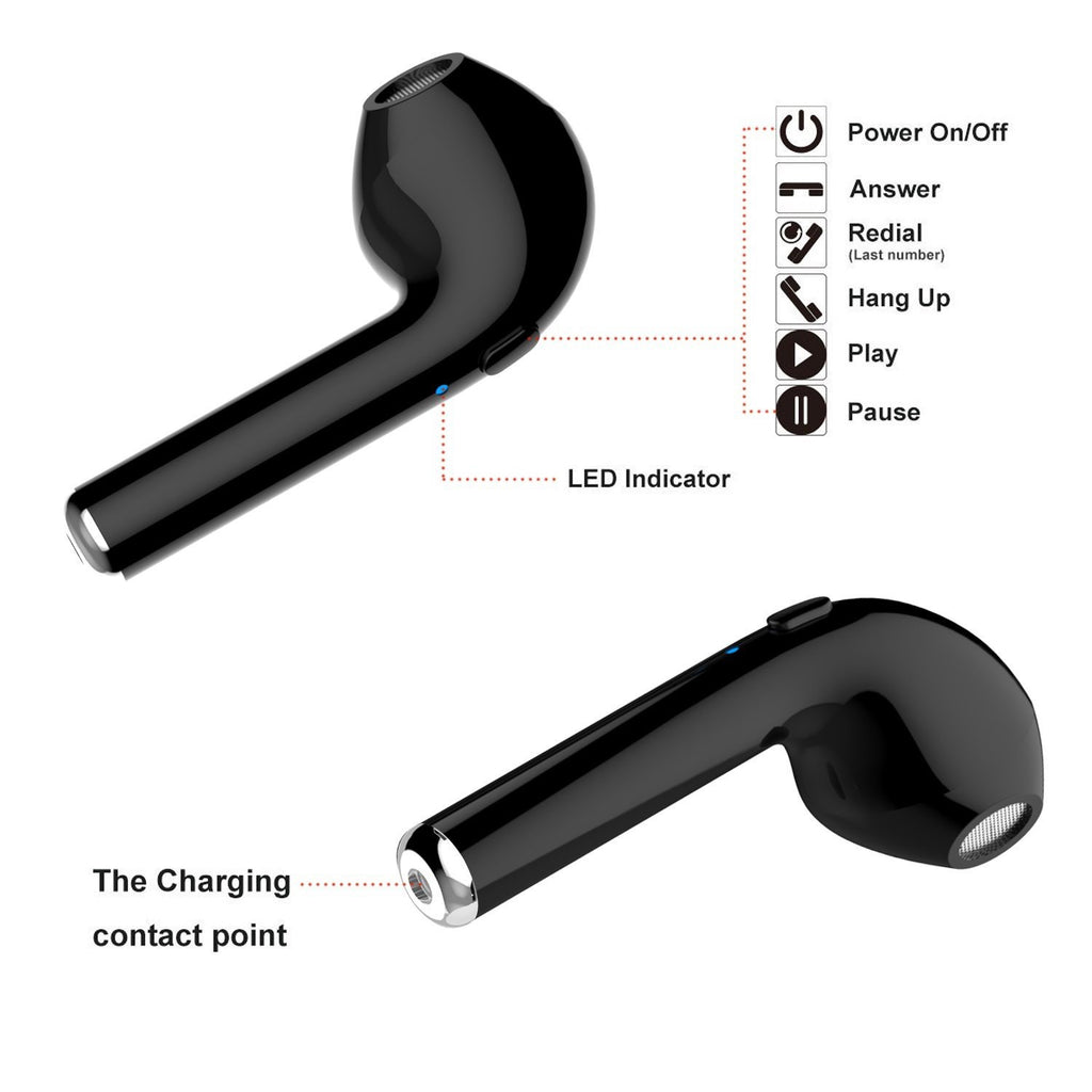 Dual Chamber Wireless Bluetooth Earphones With Charging Box Vista Shops