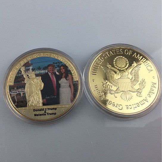 The First Couple Commemorative Coin With Donald And Melania Trump Vista Shops
