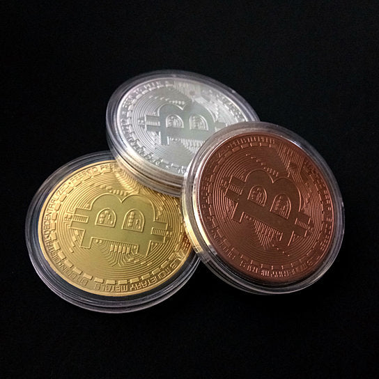 Bit Coins The Celebratory Coins In Crystal Clear Case Vista Shops