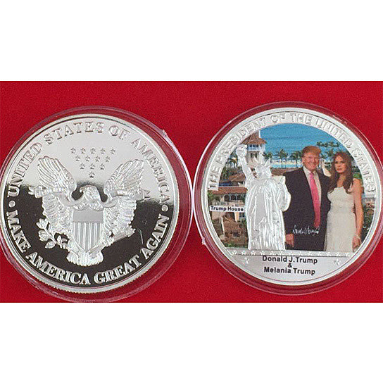 The First Couple Commemorative Coin With Donald And Melania Trump Vista Shops