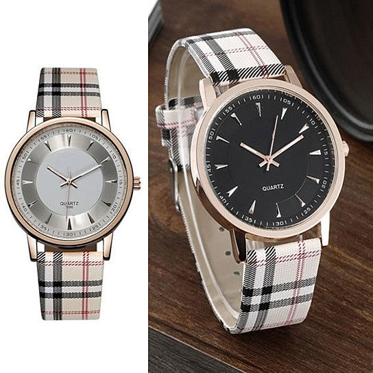 Londonite Watch With Plaid Band Time To Be Playful Vista Shops